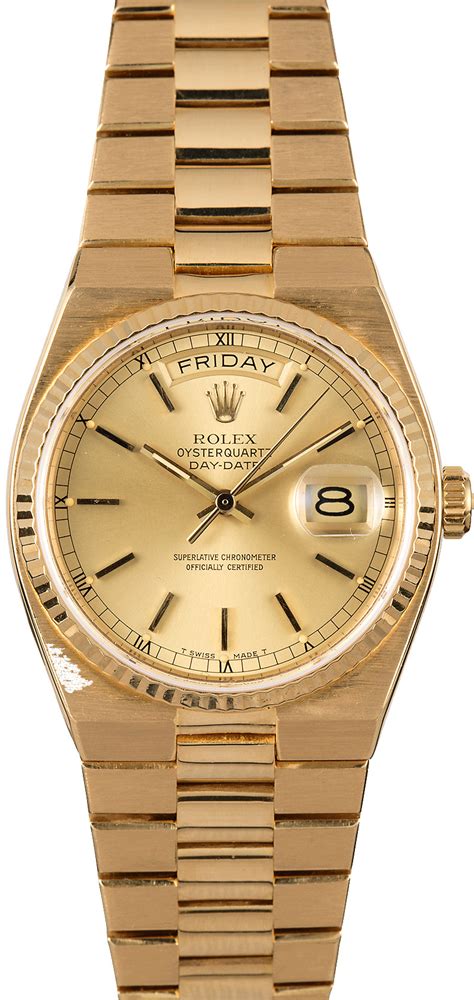 rolex quartz gold